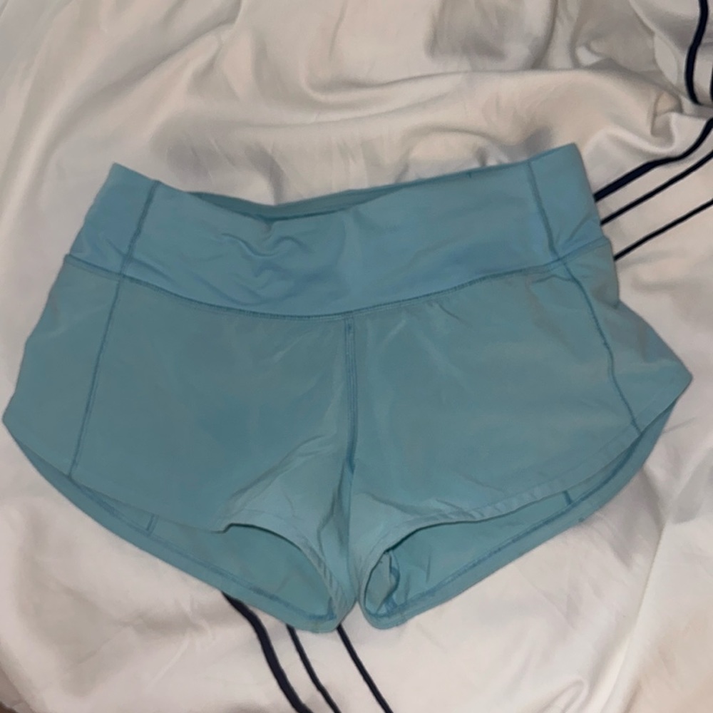 Lululemon light blue shorts